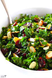 Kale Salad With Warm Cranberry Vinaigrette Gimme Some Oven Recipe Cranberry Salad Recipes Vinaigrette Recipes Delicious Salads