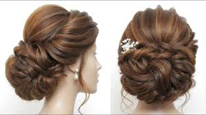 How to make a bun. New Low Messy Bun Bridal Hairstyle For Long Hair Wedding Updo Tutorial Youtube
