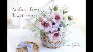 アーティフィシャルフラワーレッスン ポピーとバラを使ったフラワーアレンジメントflower Arrangement Lesson Youtube