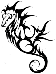 Seahorse tattoos come in a variety of shapes, sizes, and styles, the most popular being a small black and grey seahorse tattoo design typically done with a single needle. Giant Black Ink Tribal Seahorse Tattoo Design Tattooimages Biz