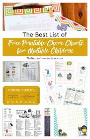 This will save you so much time if you choose to do your planner on screen. The Best List Of Free Printable Chore Charts For Multiple Children Homeschool Giveaways