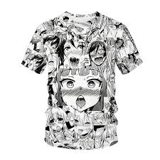 Cheap Ahegao T-shirt Anime 3D Print Men Women Streetwear Hentai Pattern  O-Neck Hip Hop T Shirt Harajuku Casual Tops Sexy Girl Clothing | Joom
