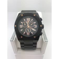 Swiss Legend Men S Black Dial Black Stainless Steel Bracelet Watch 411 Eli Adams Jewelers
