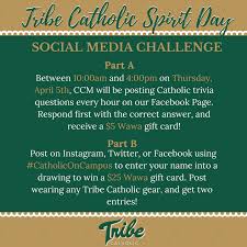 This post was created by a member of the buzzfeed commun. W M Ccm On Twitter Happy Tribe Catholic Spirit Day Don T Forget To Post On Any Of Your Social Medias Using Catholiconcampus For A Chance To Win A 25 Wawa Gift Card And