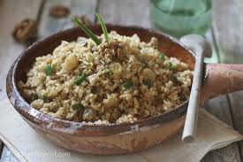 Bulgur Pilaf Burghol Mufalfal Ma Al Joz Lebanon Food Pilaf Turkish Recipes