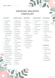 The printable baby shower gift lists are also available in book form. The Complete Wedding Registry Checklist Free Printable For Couples