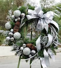 Our christmas wreaths are perfect for adding that welcoming festive warmth to your home, getting your guests in the seasonal mood before they even walk through the door. Silver Magical Christmas Wreath In Los Angeles Ca Floral Design By Dave S Flowers