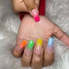 Ombre can be seen everywhere right now. Top 25 Colored Nail Tips To Rock The French Manicure Look