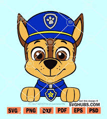 Paw Patrol Svg Chase Svg Kids Cartoon Svg Paw Patrol Cartoon Svg Svg Hubs