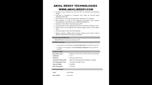 sample corporate training resume youtube