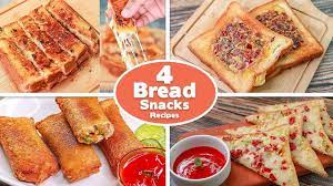 4 Easy Bread Snacks Recipes Omelette Sandwich Garlic Cheese Cheese Toast Potato Bread Toasted Youtube Bread Snacks Recipe Bread Snacks Snacks