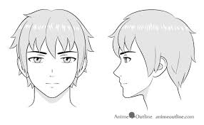 Anime images stock photos vectors shutterstock. How To Draw Anime And Manga Male Head And Face Animeoutline