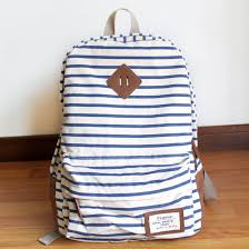 Black And White Striped Backpack Purse New Summer Blue Striped Leisure Canvas Backpack Bags Purses And Bags Lace Backpack
