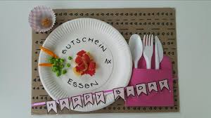Gutschein Essen Food Gift Birthday Selfmade Gutschein Geschenke Gutschein Essen Gutschein Basteln Essen