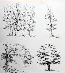 Trees Quick Sketches Landscape Sketch Tree Drawings Pencil Landscape Drawings