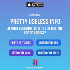 It's like the trivia that plays before the movie starts at the theater, but waaaaaaay longer. Trivia Question How Do You Tell The Age Of A Horse Trivia Questions Trivia Drinking Games