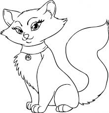 Norwegian forest cat coloring page from cats category. Cat Coloring Pages Print 100 Pictures For Free
