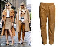 Pants are one of the hardest pieces to get the fit right no matter whether you're going vintage or shopping new designers riffing on retro styles, take go for the style you want and try to see the fit on a variety of ladies by checking out the tagged pics of the brand on instagram. Fashion Find Camel Leather Trousers Fashion