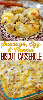 Biscuits And Gravy Casserole With Eggs Sausage Egg Cheese Biscuit Casserole Recipe Breakfast Dishes Food Recipes Sausage Gravy