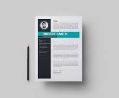 contemporary resume template 002998