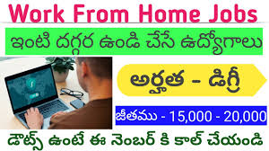 Paid surveys pay you per survey, website content pays per word or page online tutoring jobs will pay by the hour though. Work From Home Jobs 2020 Work From Home Jobs In Telugu Genuine Work From Home Jobs It Sector Youtube