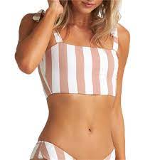 Women S Billabong Shady Sands Tank Bikini Top 2020 Large White Elastane Polyester Tank Bikinis Trendy Swimsuits Teens Swimwear