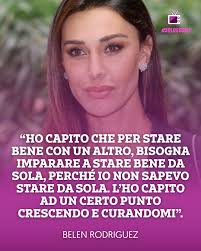La nostra Belen è una donna forte e che sa cosa significa mostrare le  proprie fragilità. Amarsi di più, è la cura migliore per ricominciare🙏❤  #belenrodriguez