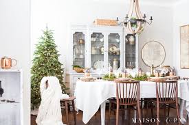 I absolutely love the look of this farmhouse dining room. Modern Farmhouse Christmas Dining Room Maison De Pax