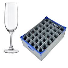 A champagne flute—also known sometimes as a champagne tulip—is a tall, narrow glass used for serving (you guessed it) champagne and champagne cocktails. Premium Champagne Flutes With Storage Crate Catering Products Direct