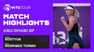 Get the latest player stats on marta kostyuk including her videos, highlights, and more at the official women's tennis association website. Marta Kostyuk Vs Sara Sorribes Tormo 2021 Abu Dhabi Quarterfinal Wta Highlights Youtube