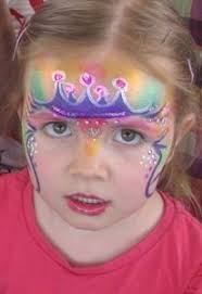 Prinzessin Mit Bunter Krone Kinderschminken Prinzessin Kinder Schminken Kinderschminken