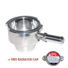 1 1 4 1 25 Aluminum Weld On Radiator Filler Neck With Radiator Cap Ebay Radiator Cap Billet Aluminum Weld