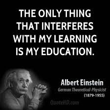 Learning By Albert Einstein Quotes. QuotesGram via Relatably.com
