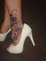 Rose Tattoo On Ankle Leg Tattoos Women Baby Feet Tattoos Foot Tattoos