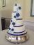 Two Tier Wedding Cake With Roses