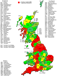 The term 'county' is defined in several ways and can apply to similar or the same areas used by each of these demarcation structures. Great Britain Map