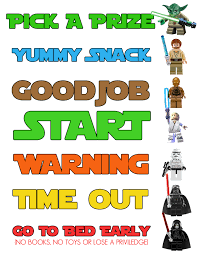 This Is A Lego Star Wars Behavior Chart That I Made For My 5