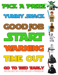 this is a lego star wars behavior chart that i made for my 5