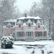 Victorian house roughly 140mm x 80mm x 100mm. Beautiful Houses In The Snow