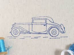Vintage Car Embroidery Pattern Embroidery Patterns Vintage Embroidery Embroidery Patterns Vintage