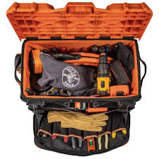 Klein Tools Tradesman Pro Tool Master Rolling Tool Bag 19 Pockets 22 Inch 55473rtb The Home Depot In 2020 Tool Bag Klein Tool Bag Klein Tools