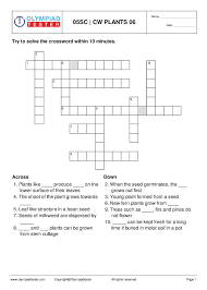 Crossword Puzzles For Class 5 Science Plants Science Puzzles Crossword Puzzles Crossword