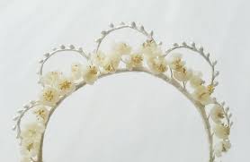 Photos of wax flower boutonniere. Beautiful Vintage Wax Flower Crowns Chic Vintage Brides