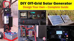 High Capacity Off Grid Solar Generator Rev 4 Wiring Diagram Parts List Design Worksheet Youtube Off Grid Solar Solar Generator Solar Power System