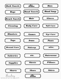 Organization system labels for bins & boxes holiday. Shambray Organization Has A Direct Affect On Happiness