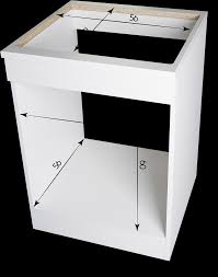 Elle est encastrable et peut mesurer de 60cm a plus de 90cm. Meuble Bas De Cuisine 60 Cm Blanc Pour Plaque Et Four Brandy Best