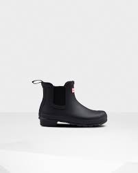 Chelsea boots are a classic ankle length boot for men and women. Women S Original Insulated Chelsea Boots Black Official Hunter Boots Store