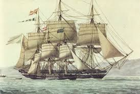 La Junon Capitaine Rosamel Capturant Un Corsaire Le 3 Mars 1823 A 10 Heures Du Matin By Antoine Roux Voilier Corsaire Le Matin