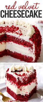 Red Velvet Cheesecake Fun Cheesecake Recipes Cheesecake Cake Recipes Fun Desserts