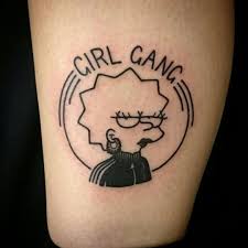 Smart Tattoo Ideas Feminist Tattoo Simpsons Tattoo Gang Tattoos